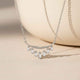 Silver Baguette Design Fancy Pendant Gold Vermeil (2.5 Micron)