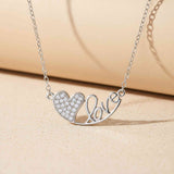 Silver Love Heart Pendant Gold Vermeil (2.5 Micron)