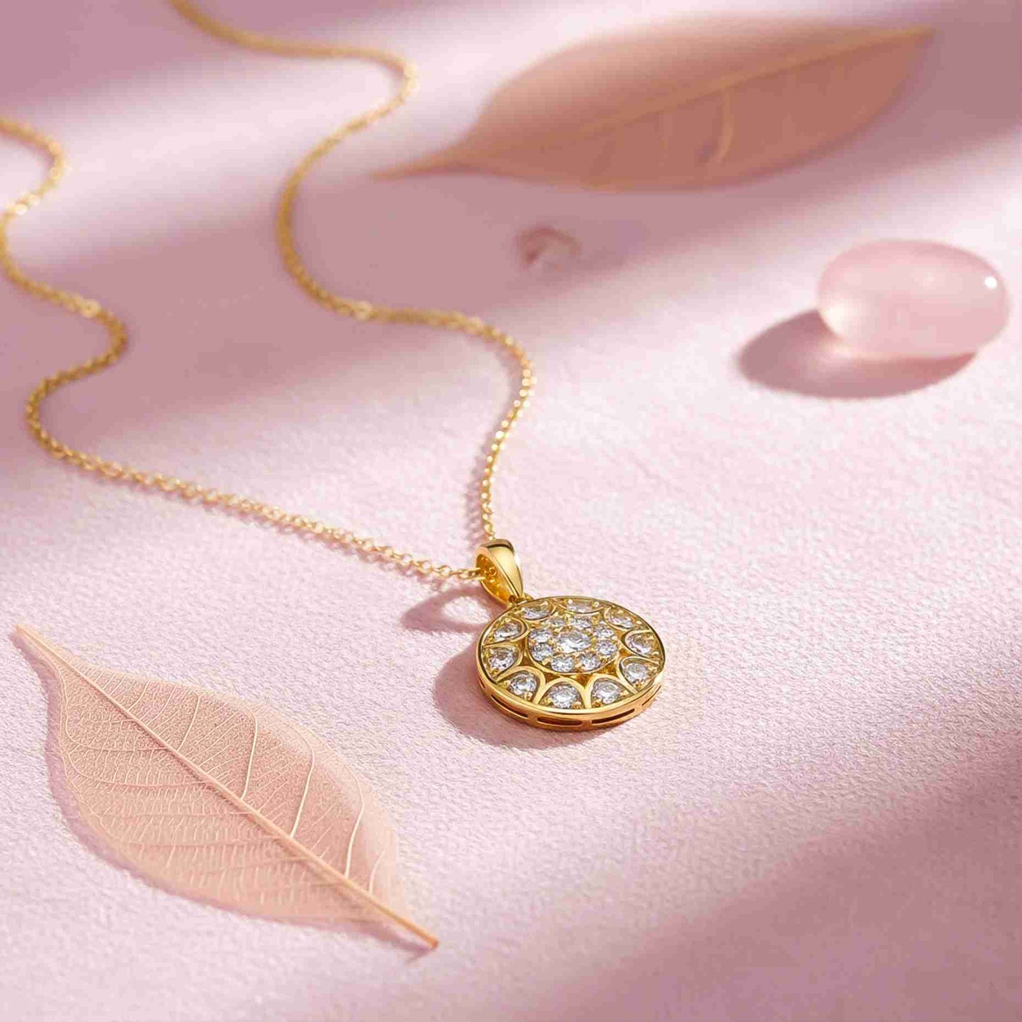 Sterling Silver Round Vintage Pendant For Her