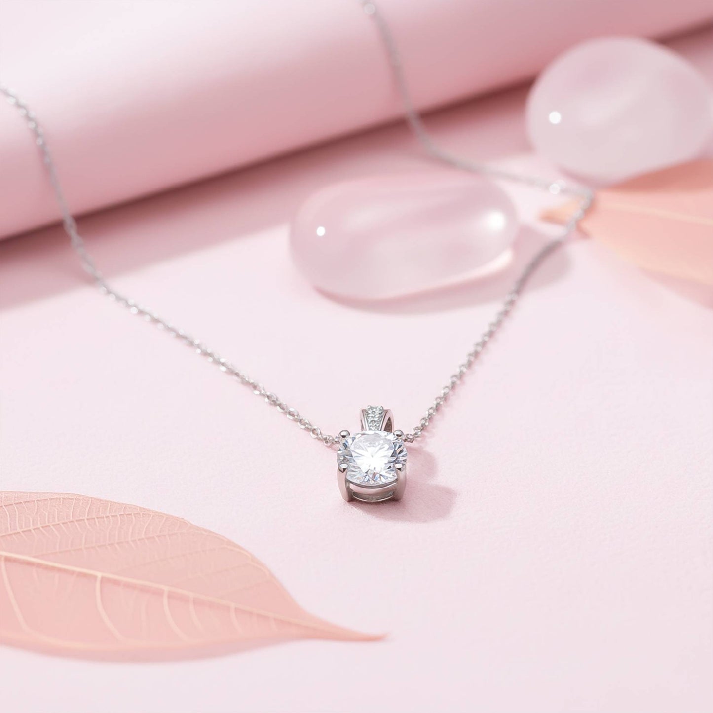 Silver Round Minimalist Pendant For Women