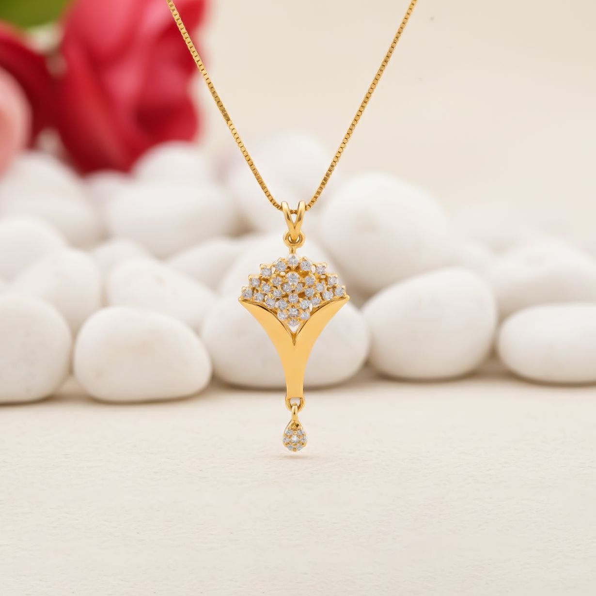 Silver Floral Bouquet Pendant