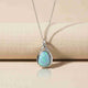 Silver Opal Multicolor Pear Solitaire Pendant Gold Vermeil (2.5 Micron)