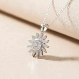 Silver Sterling Sun Shape Pendant Gold Vermeil (2.5 Micron)