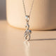 Silver Elite Infinity Solitaire Pendant Gold Vermeil (2.5 Micron)