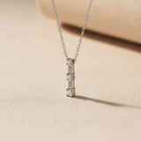 Sterling Silver CZ Aesthetic Cone Shaped Pendant Gold Vermeil (2.5 Micron)