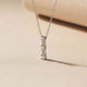 Sterling Silver CZ Aesthetic Cone Shaped Pendant Gold Vermeil (2.5 Micron)