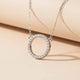 Silver Circle Minimalist Necklace Gold Vermeil (2.5 Micron)