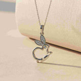 Silver Rabbit Animal Pendant Gold Vermeil (2.5 Micron)