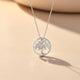 Silver Tree Circle Pendant Gold Vermeil (2.5 Micron)