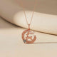 Sterling Silver Deer Style Pendant Gold Vermeil (2.5 Micron)