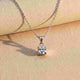 Silver Classy Solitaire Pendant Gold Vermeil (2.5 Micron)