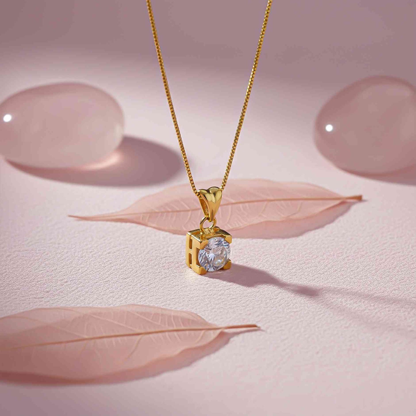 Silver Classy Solitaire Pendant