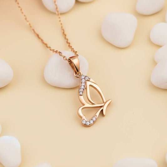 Sterling Silver Butterfly Insect Theme Pendant
