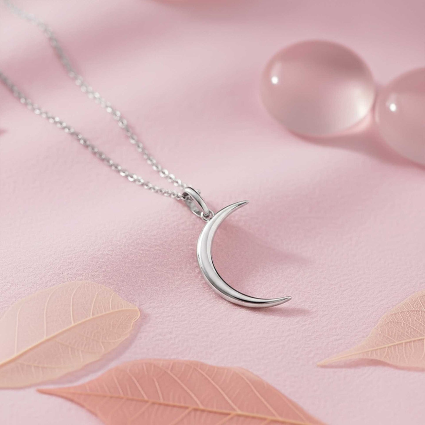 Silver Stunning Moon Pendant