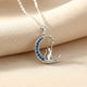 Silver Moon Cat Pendant Gold Vermeil (2.5 Micron)