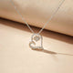 Silver Heart Dog Paw Pendant Gold Vermeil (2.5 Micron)