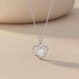 Sterling Silver Heart Love Pendant Gold Vermeil (2.5 Micron)