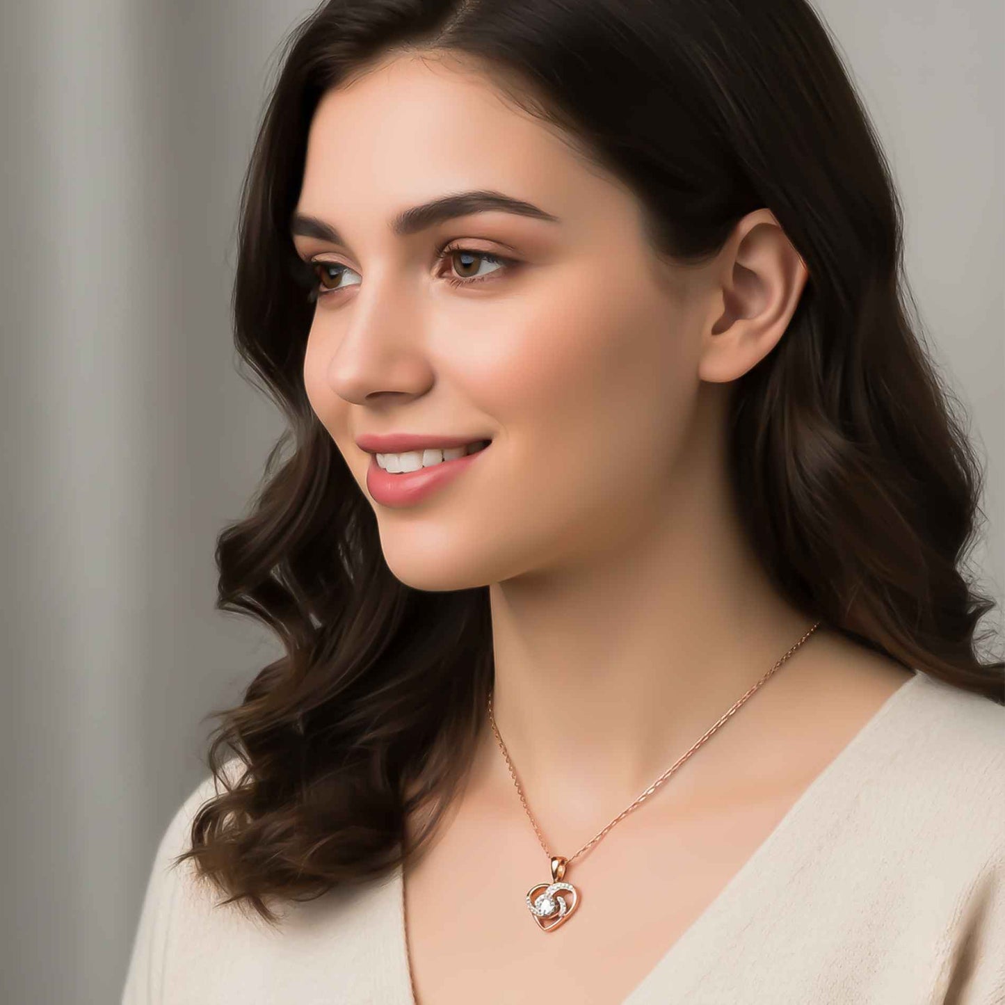 Sterling Silver Heart Love Pendant