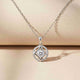 Silver Zircon Studded Star Circle Pendant Gold Vermeil (2.5 Micron)