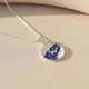 Silver Enamel Dolphin Pendant Gold Vermeil (2.5 Micron)