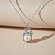 Silver Cultured Freshwater Pearl Floral Pendant Gold Vermeil (2.5 Micron)