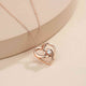 Sterling Silver Heart Diamond Pendant Gold Vermeil (2.5 Micron)