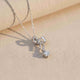 Silver Bow Knot  Necklace Gold Vermeil (2.5 Micron)