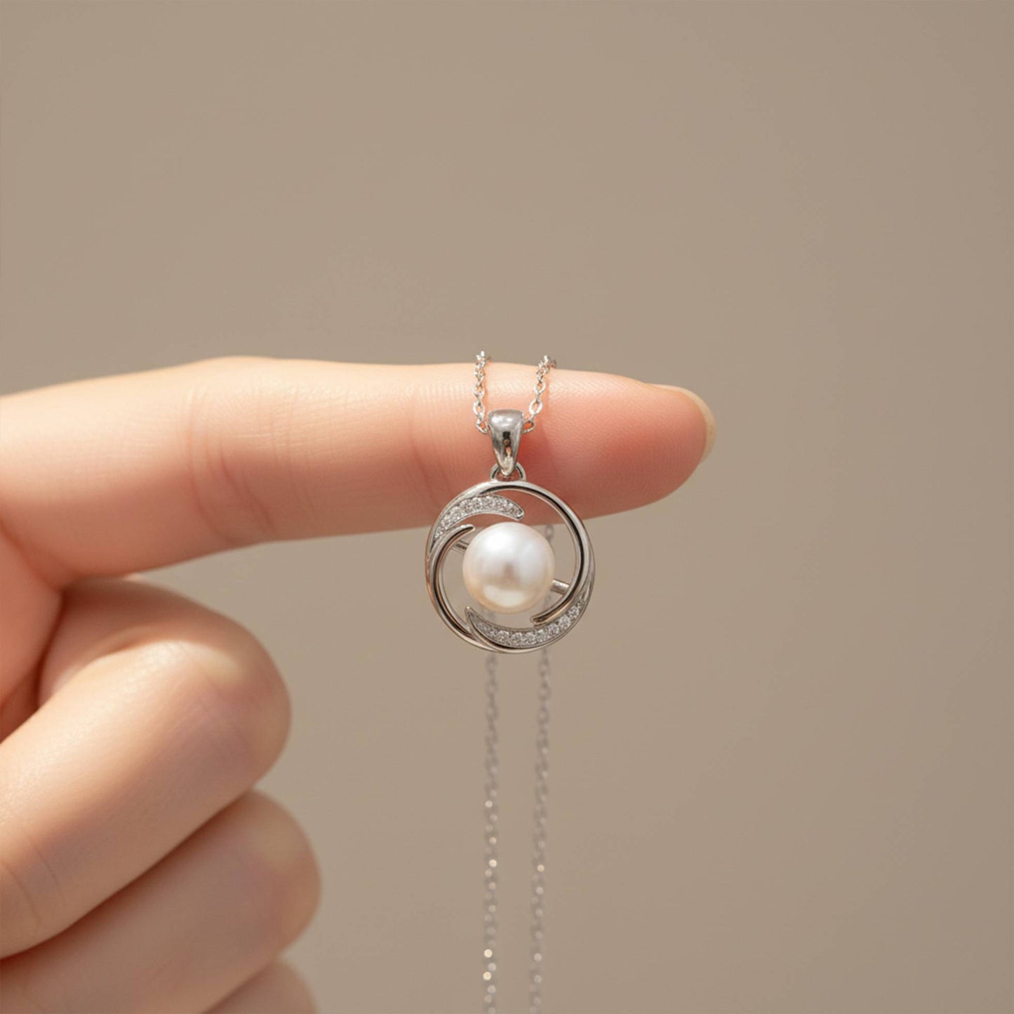 Silver Nature Soul Pearl Pendant