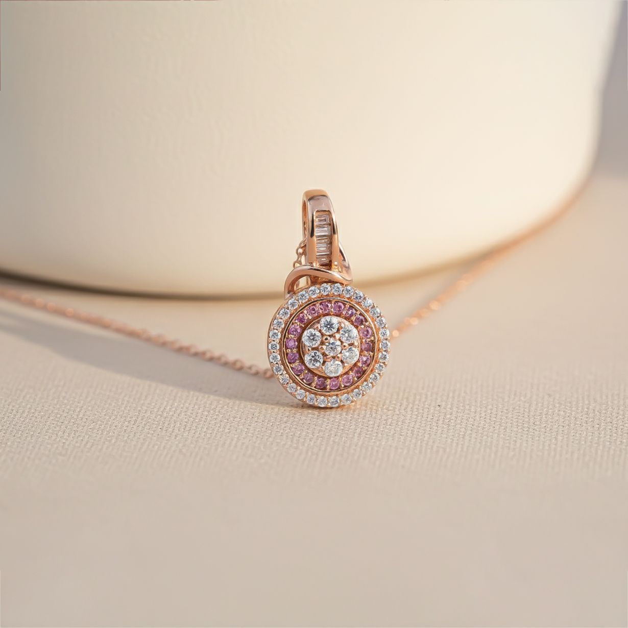 Sterling Silver Cluster Pendant Necklace