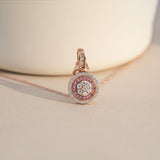 Sterling Silver Cluster Pendant Necklace Gold Vermeil (2.5 Micron)