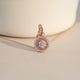 Sterling Silver Cluster Pendant Necklace Gold Vermeil (2.5 Micron)
