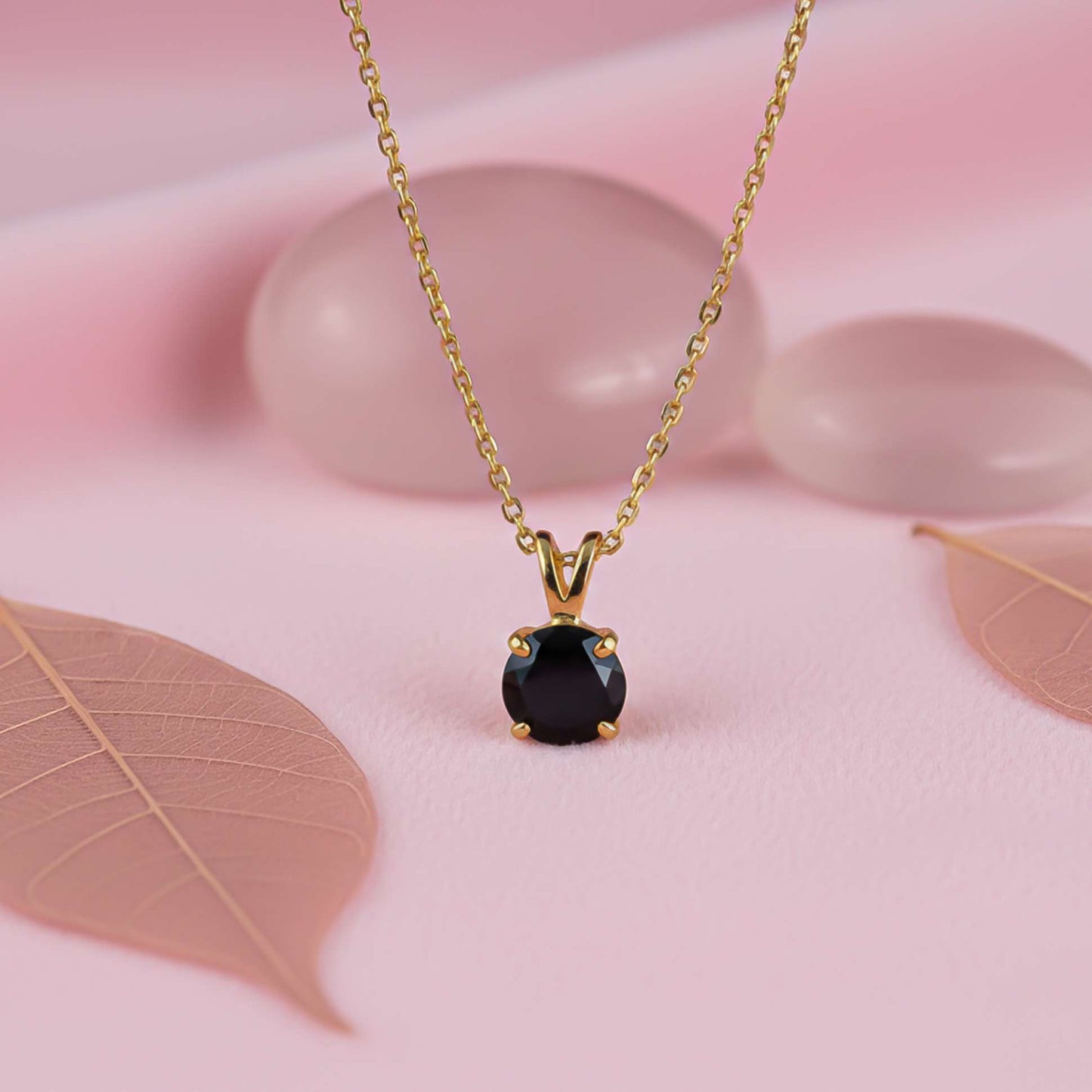 Silver Black Diamond Spherical Pendant