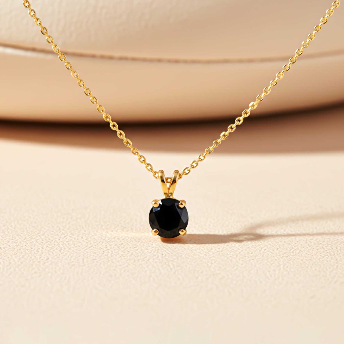 Silver Black Diamond Spherical Pendant
