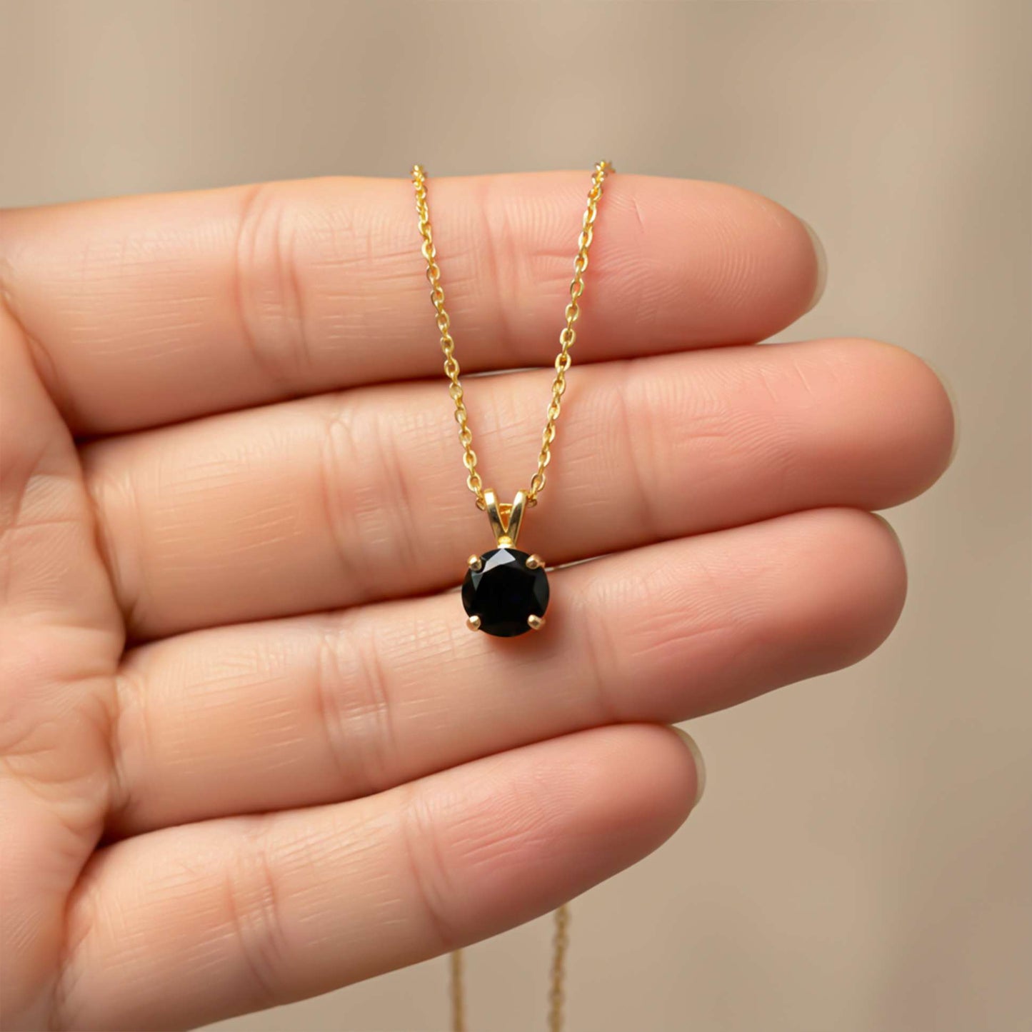 Silver Black Diamond Spherical Pendant