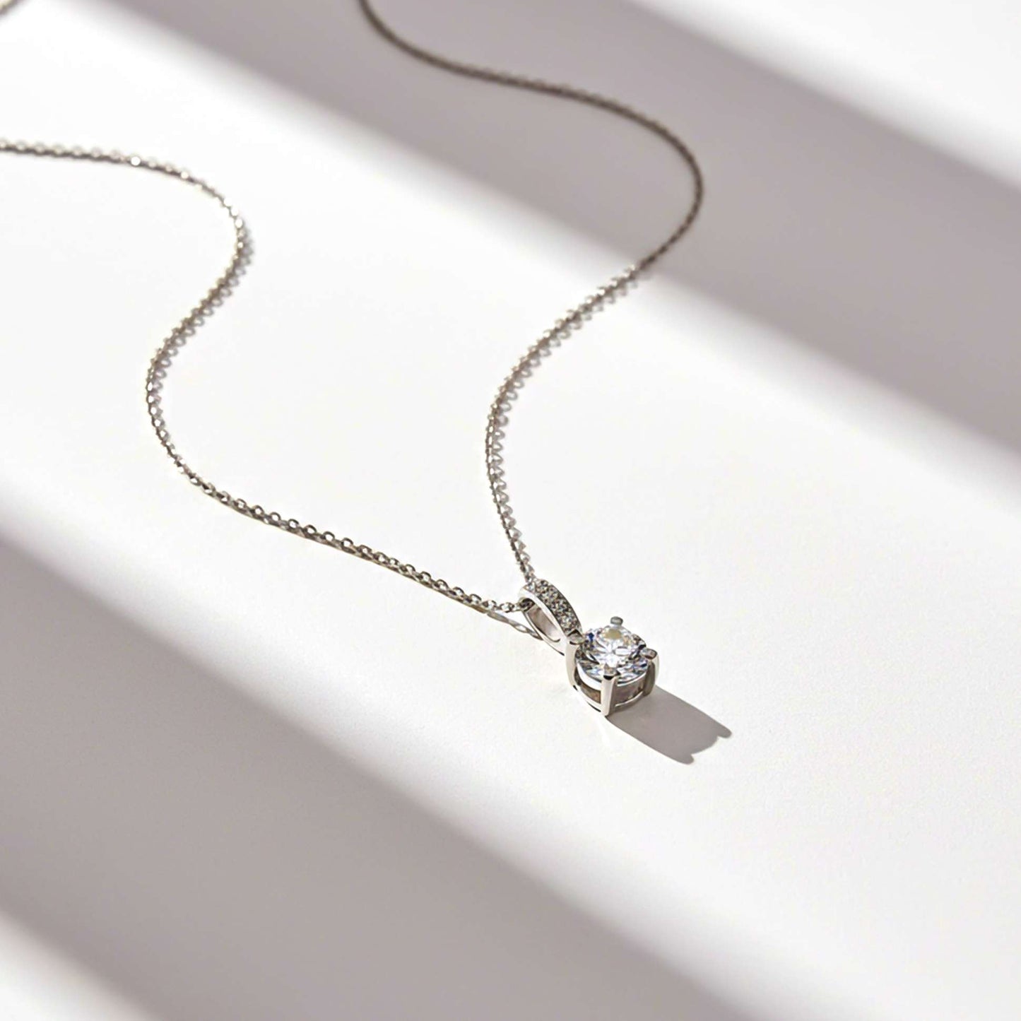 Silver Classic Pendant For Women's