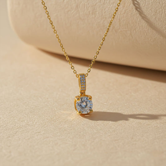 Silver Classic Pendant For Women's