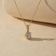 Silver Classic Pendant For Women's Gold Vermeil (2.5 Micron)