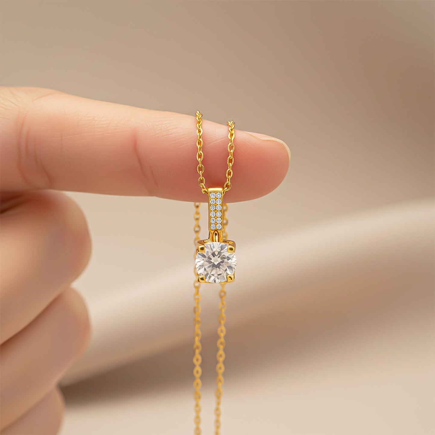 Silver Classic Pendant For Women's