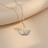 Silver Heart Infinity Zircon Pendant Gold Vermeil (2.5 Micron)
