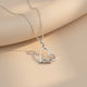 Silver Heart Infinity Zircon Pendant Gold Vermeil (2.5 Micron)