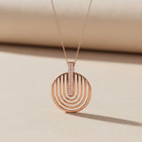 Silver Clutched Medal Rose Gold Pendant Gold Vermeil (2.5 Micron)