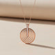 Silver Clutched Medal Rose Gold Pendant Gold Vermeil (2.5 Micron)