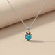 Silver Heart Shaped Bold Pendant Gold Vermeil (2.5 Micron)