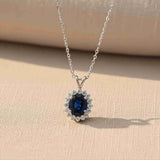 Silver Glory Sapphire Pendant Gold Vermeil (2.5 Micron)