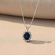 Silver Glory Sapphire Pendant Gold Vermeil (2.5 Micron)