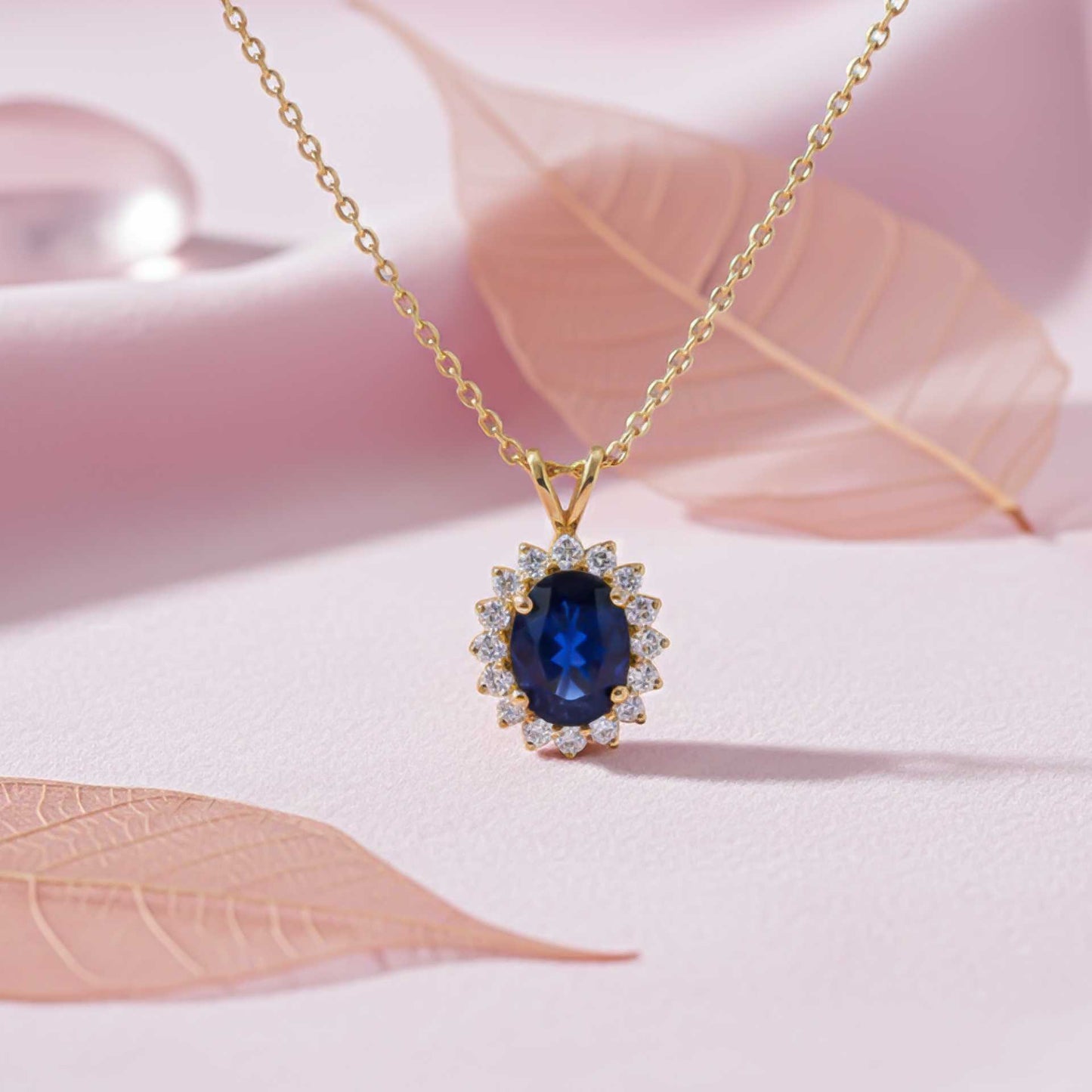 Silver Glory Sapphire Pendant