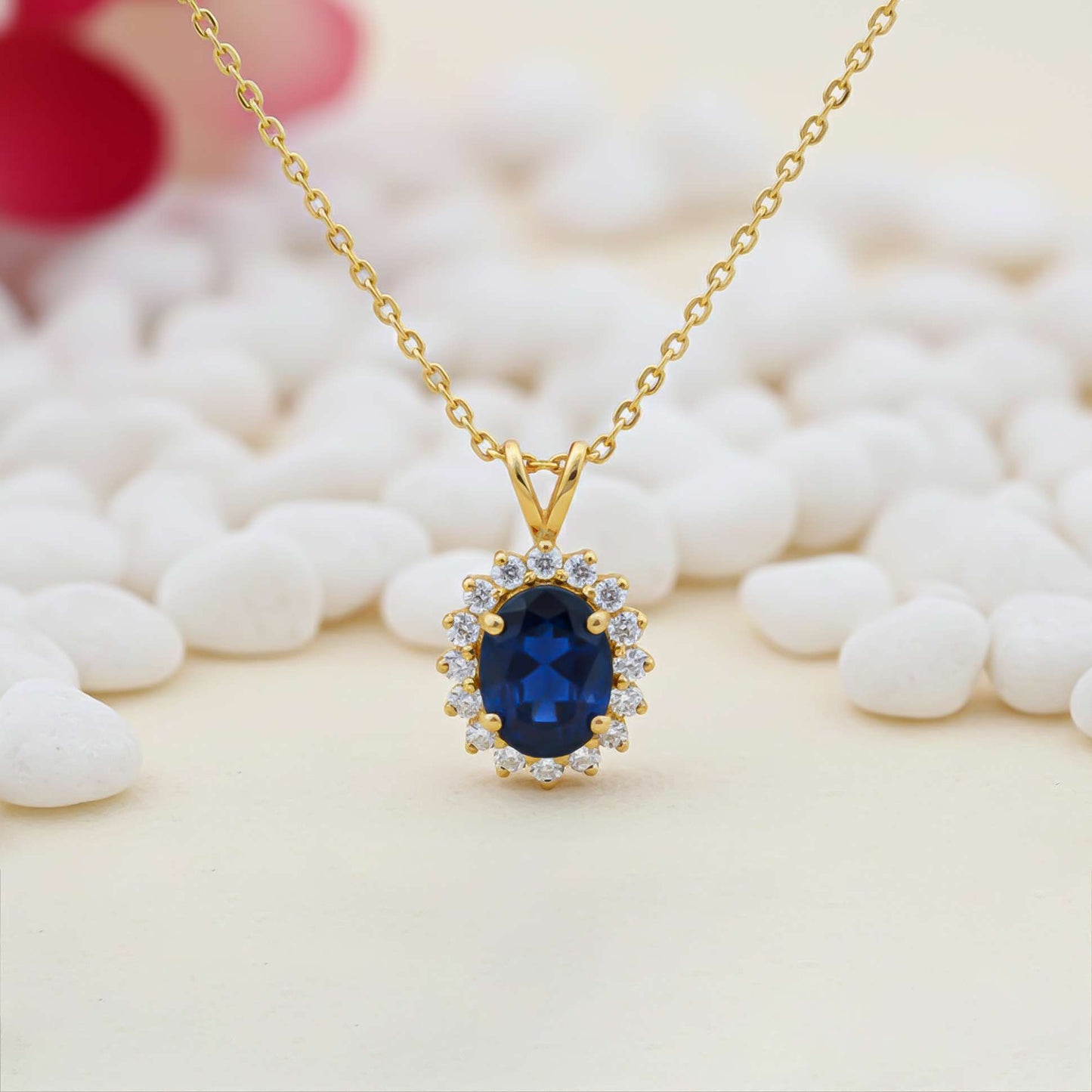 Silver Glory Sapphire Pendant