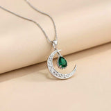 Silver Eclipse Crescent Moon Pendant Gold Vermeil (2.5 Micron)