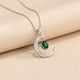 Silver Eclipse Crescent Moon Pendant Gold Vermeil (2.5 Micron)
