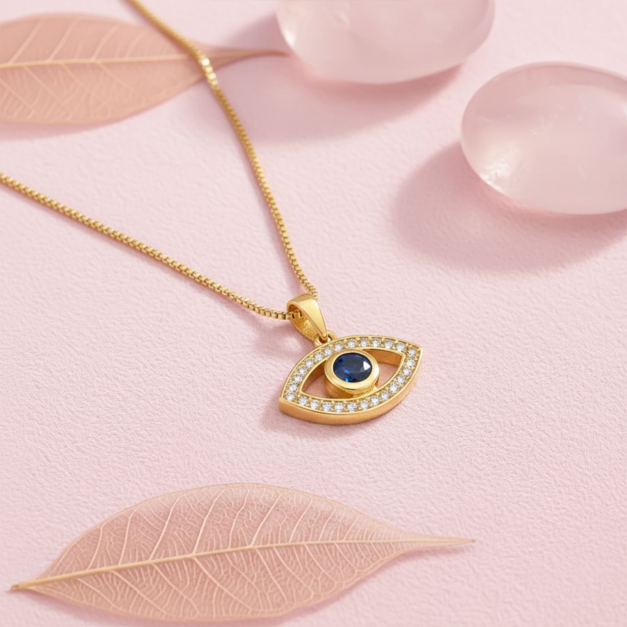 Silver Evil Eye Pendant
